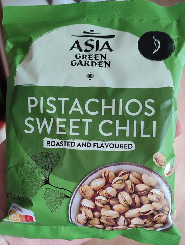 What is this foolishness? Photo of a bag of sweet chili pistachios from Lidl? Aldi? I can't remember.