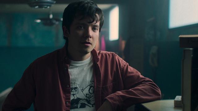 Screenshot from Choose or Die, of Isaac (played by Asa Butterfield)